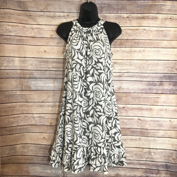 MSK Dresses & Skirts - MSK Halter Sleeveless Dress Allover Clear Sequins